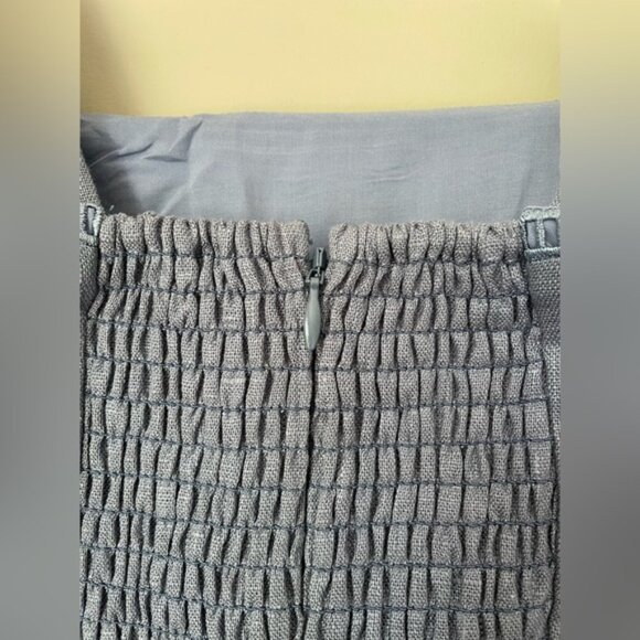 NEW Reformation Everett Linen Midi Dress Cornflower Blue | US 4 UK 8 - Picture 8 of 14